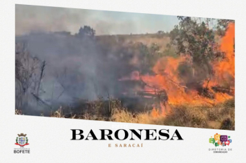 Foto - Queimadas atingem os bairros Baronesa e Saracaí
