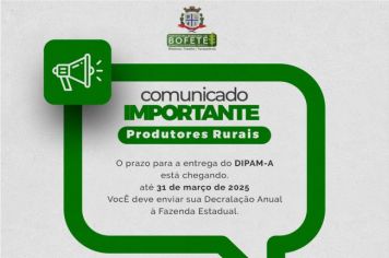  Atenção, amigo produtor rural!