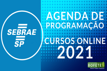 Agenda de Programação – Cursos Online 2021