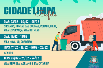  PROJETO CIDADE LIMPA CHEGA A BOFETE