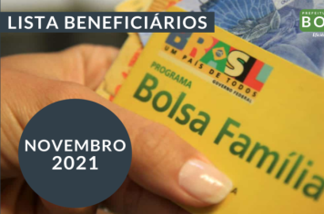  BENEFICIÁRIOS BOLSA FAMILIA - NOVEMBRO 2021 