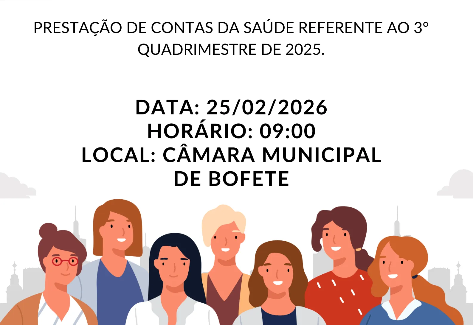 Audiência Pública de Prestação de Contas da Saúde