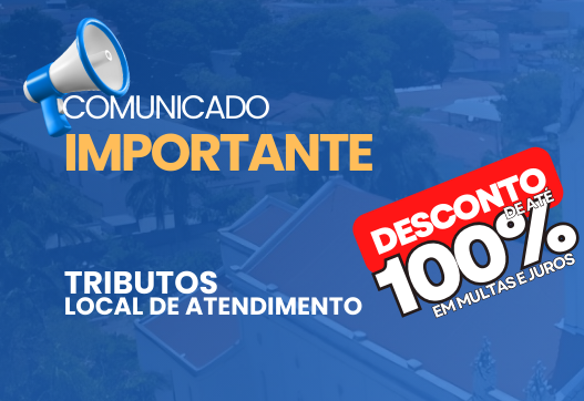 Novo local de Atendimento TRIBUTOS