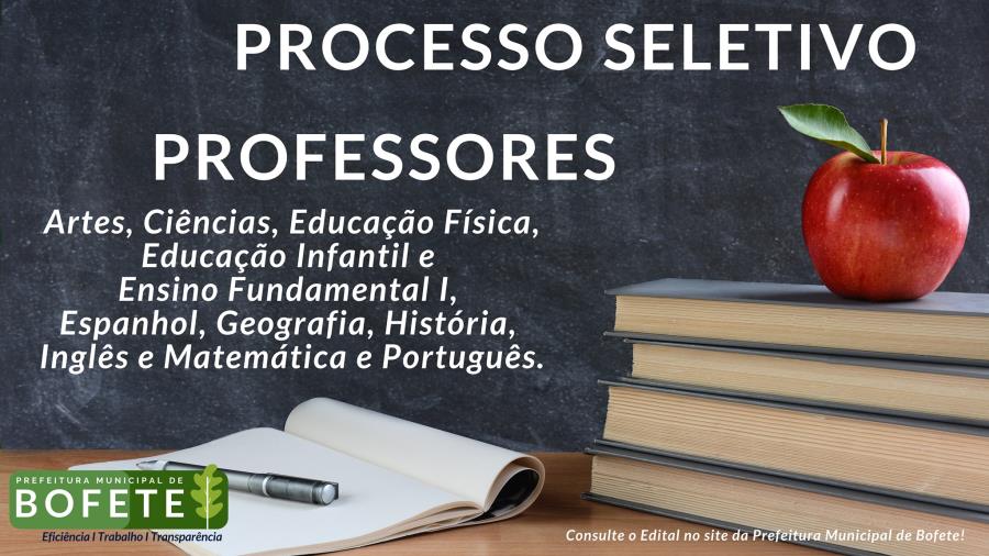 PROCESSO SELETIVO - Professores