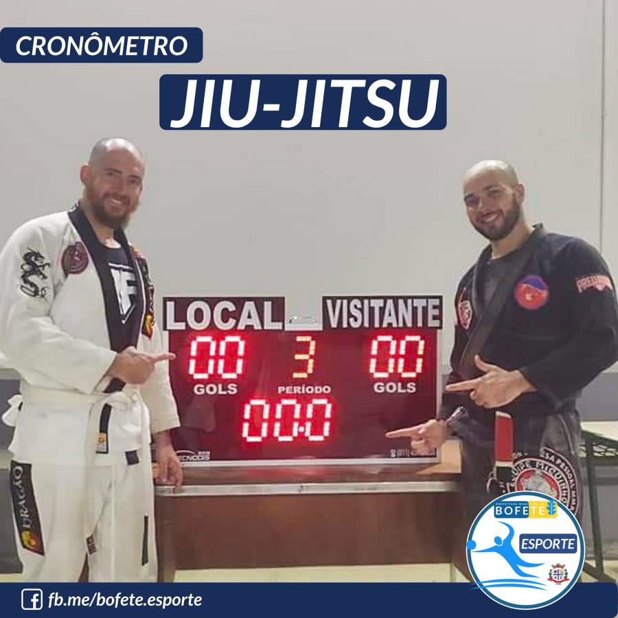 CRÔNOMETRO consertado e será novamente utilizado pela equipe do jiu-jitsu